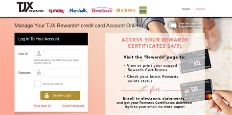 tjx.syf.com/login/|TJX Rewards® Credit Card